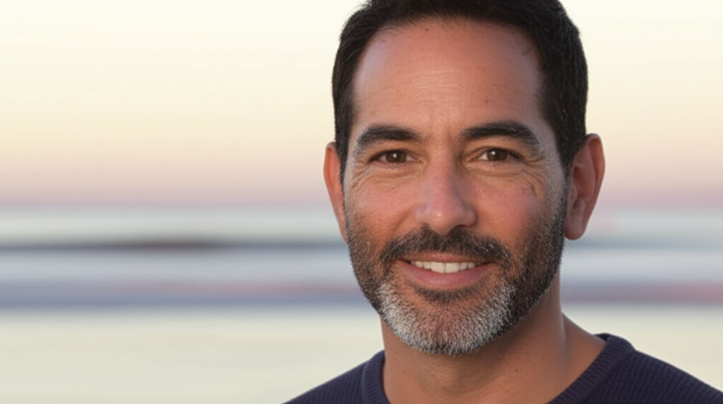 A warm, friendly parent